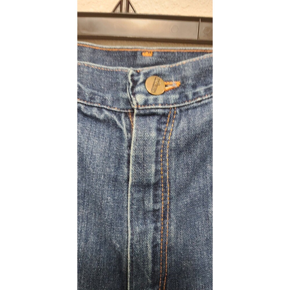 Wrangler Womens High Waist Hippie Jeans 70's Coin Pocket Made In USA Sz 30X33 - Picture 4 of 10